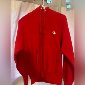 Champion Red Zip-Up Sweatshirt
